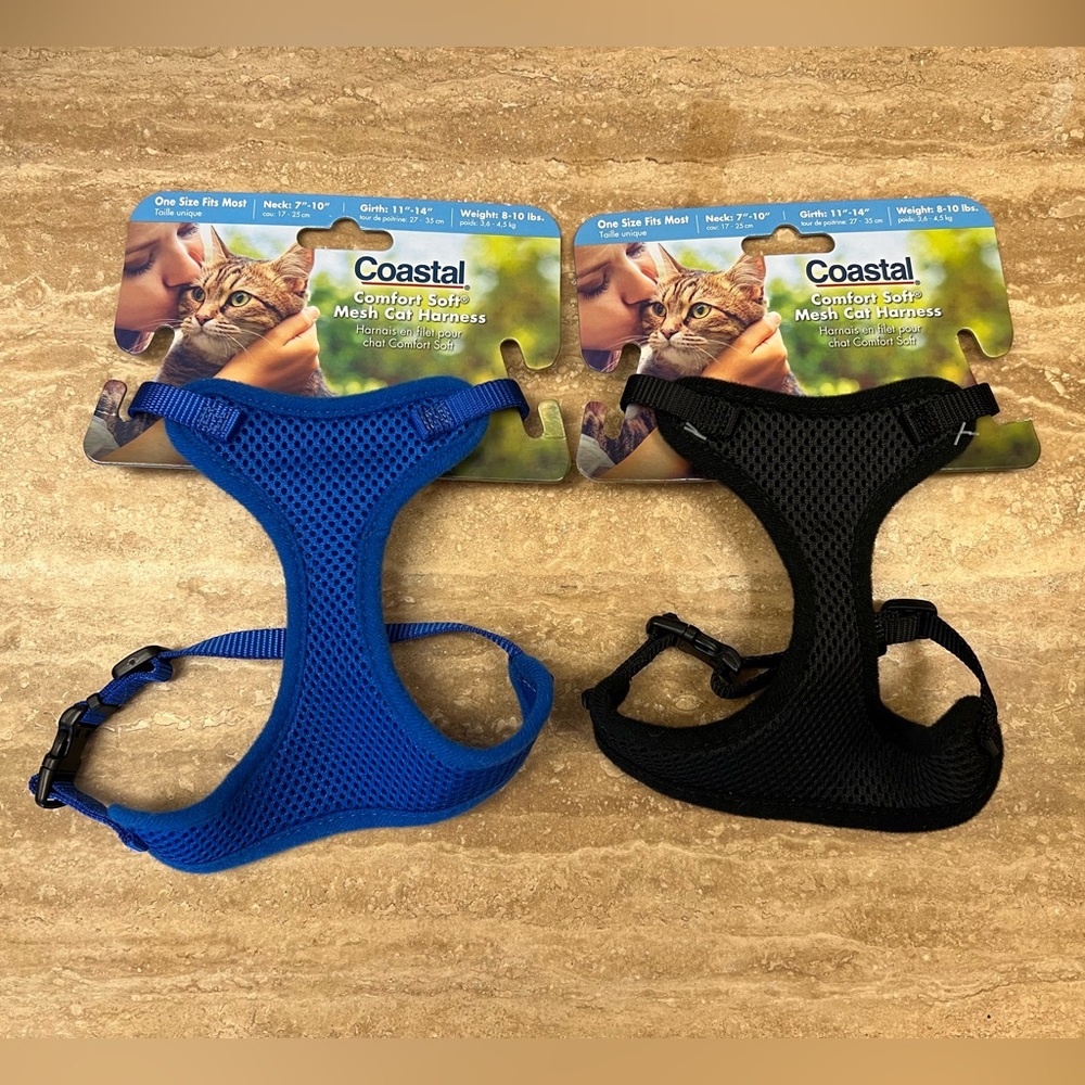 Bundle of 2 small pet harnesses